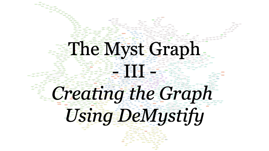 The Myst Graph, 3: Creating the Graph Using DeMystify